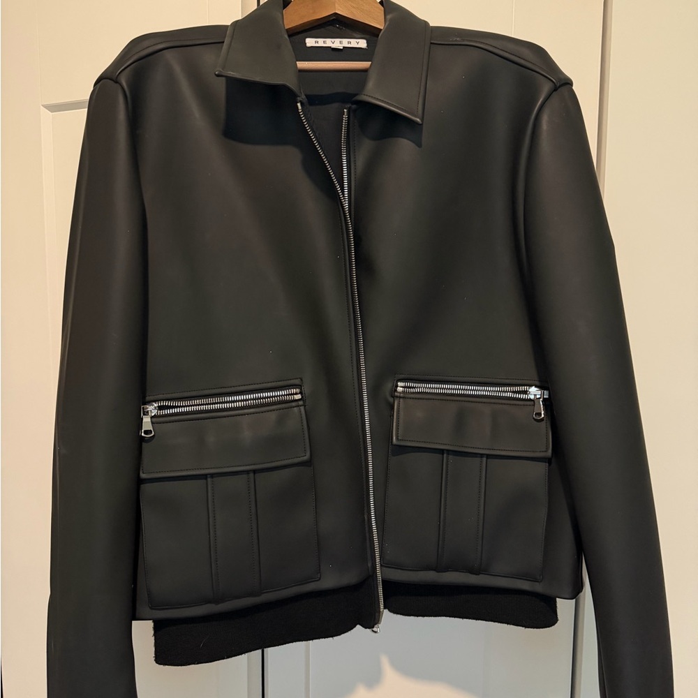Revery Black Bomber-Style Jacket